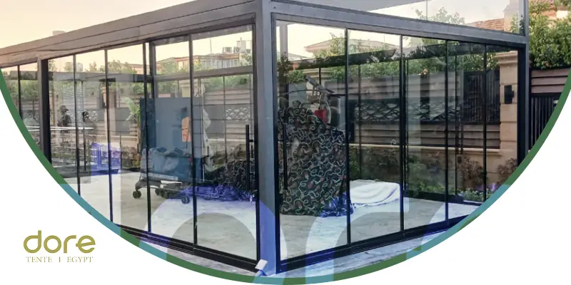 غرف زجاجية جاهزة